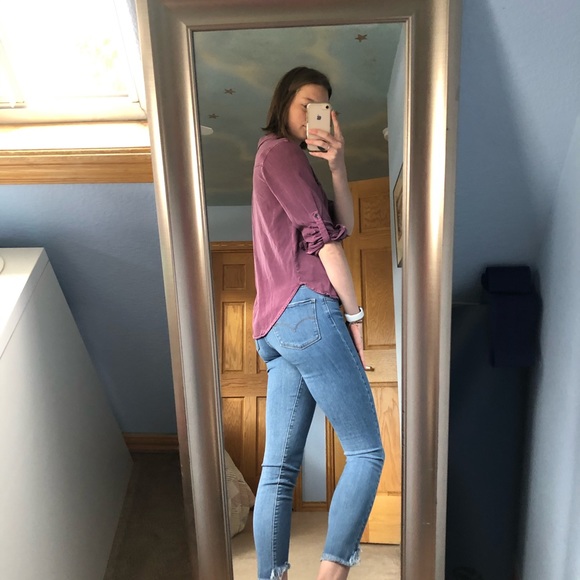 Purple button up - Picture 3 of 5